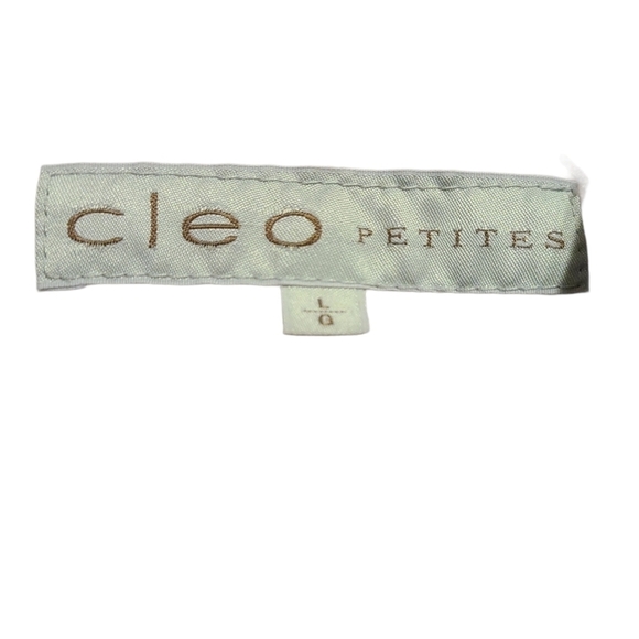 Cleo Petites Sz.L sleek classic corpcore polished zip up faux leather jacket - Picture 7 of 14